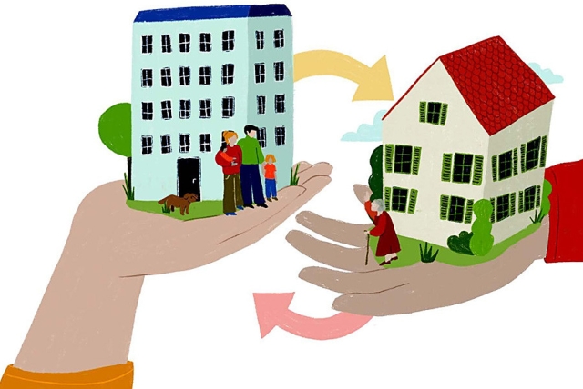 Wohnungstausch: gross gegen klein